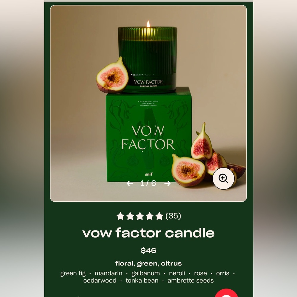 Vow Factor Snif Candle